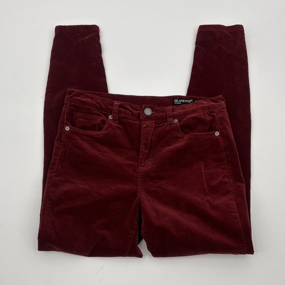 Blank NYC Women's Rust corduroy Mid-rust Skinny Jeans, Size 28